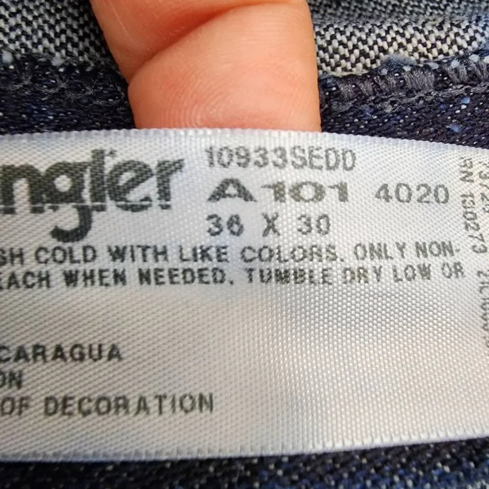 Wrangler Cowboy Cut Silver Edition Slim Fit Jeans 36x30 10933SEDD Dark Denim
